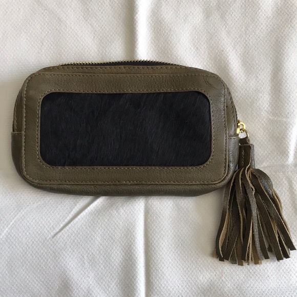 Latico leather and pony hair wristlet - Picture 1 of 4